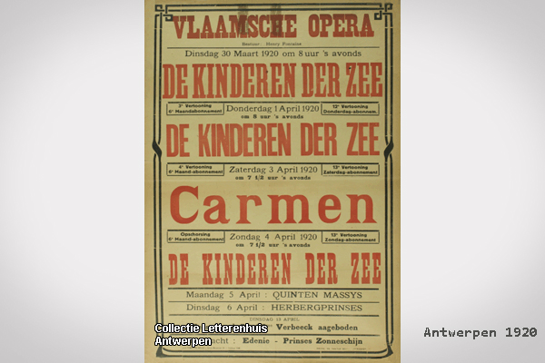 Poster 1920 Antwerpen