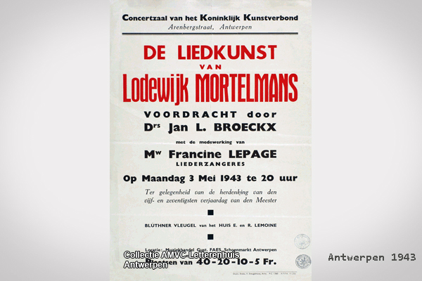 Affiche 1943 Antwerpen